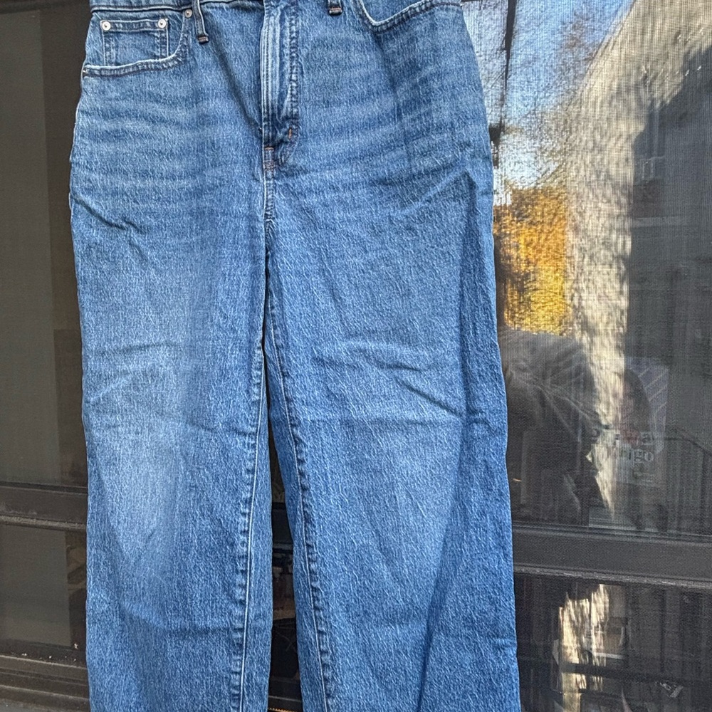 Madewell “perfect vintage wide leg crop jeans”
